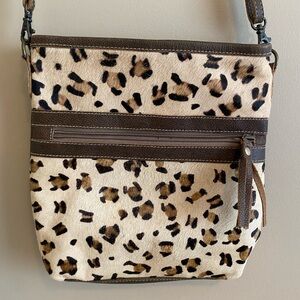 Myra Brand Leopard Print Crossbody Bag - EUC